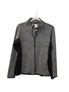 Marc New York Andrew Marc Chevron Print Full Zip Activewear Jacket Size Small